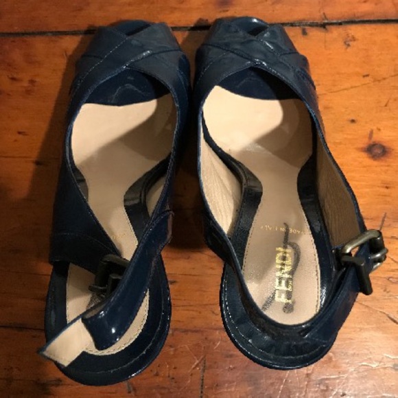 FENDI - Navy Sandals US 9 | IT 9 - Picture 5 of 6
